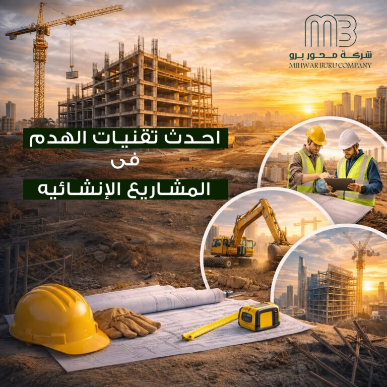 أحدث تقنيات الهدم الآمن في المشاريع الإنشائية.
